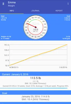 Weight android App screenshot 1