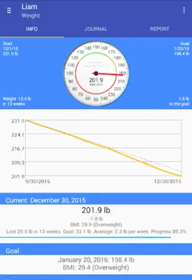 Weight android App screenshot 2