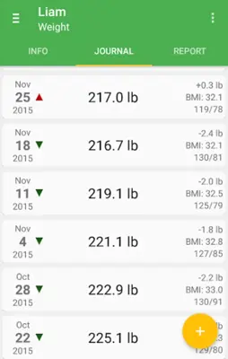 Weight android App screenshot 6